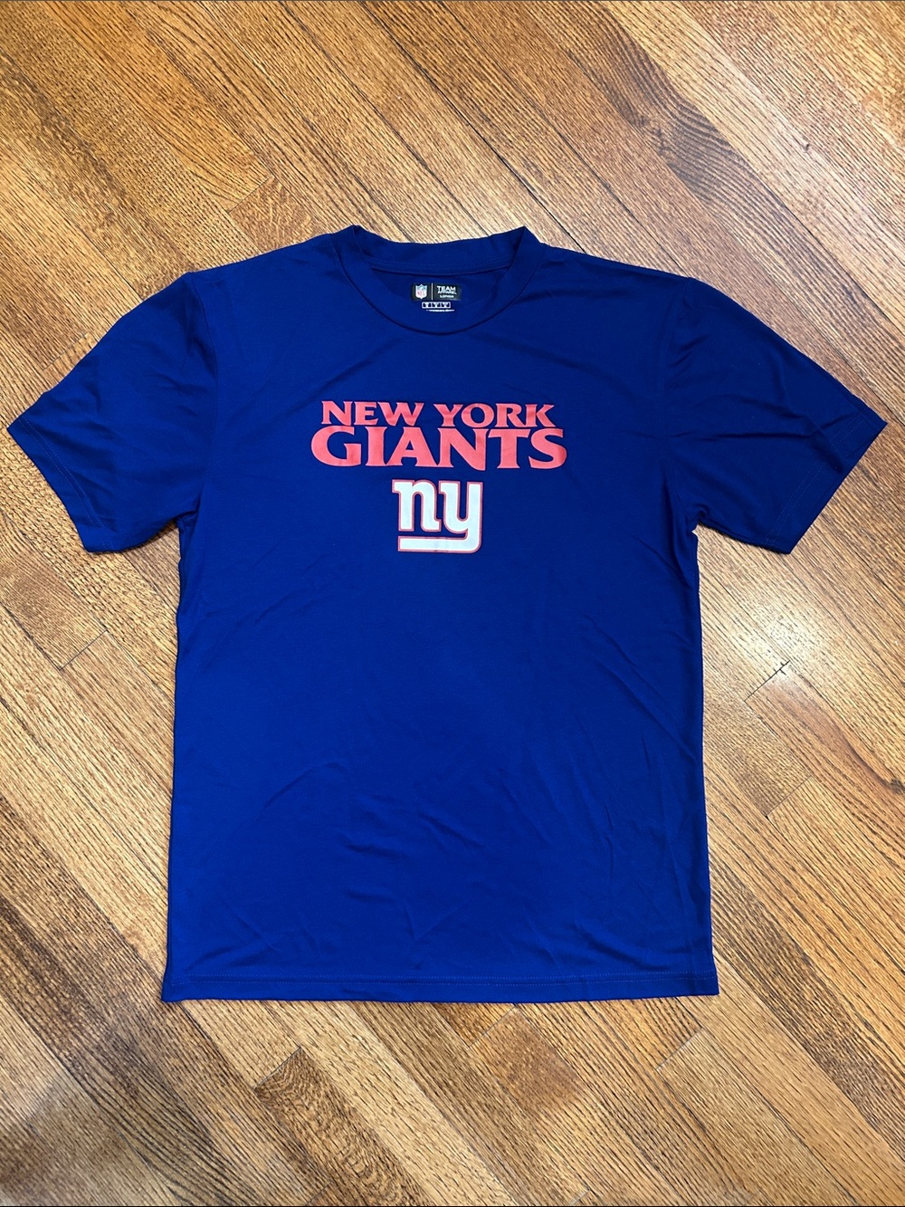 NFL Team Apparel Blue New York Giants Unisex Tee - Medium, NWOT